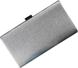 1pc Women Evening Bag Dazzling Large Capacity Party Bag Clutch Bag Satin Alloy Material Reusable for Wedding Party Prom Ball