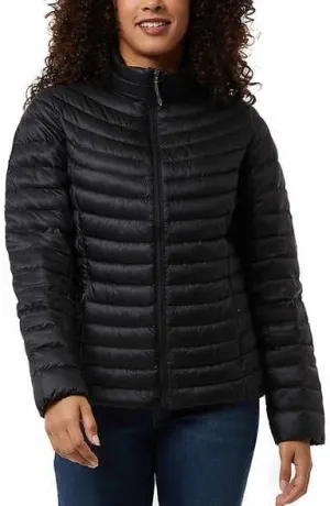 32 Degrees Womens Midweight Down Jacket (Black, M), Medium