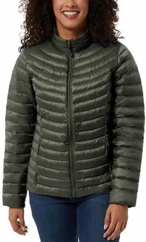 32 Degrees Womens Midweight Down Jacket (Green, XS), X-Small