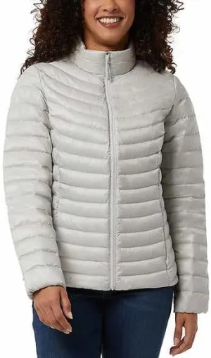 32 Degrees Womens Midweight Down Jacket (Grey, XXL), XX-Large