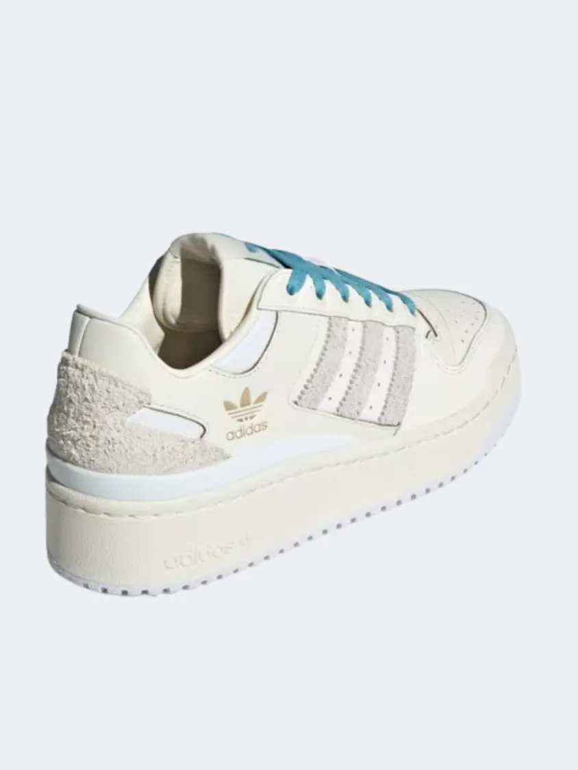 Adidas Forum Bold Stripes Women Original Shoes Cloud White/Blue