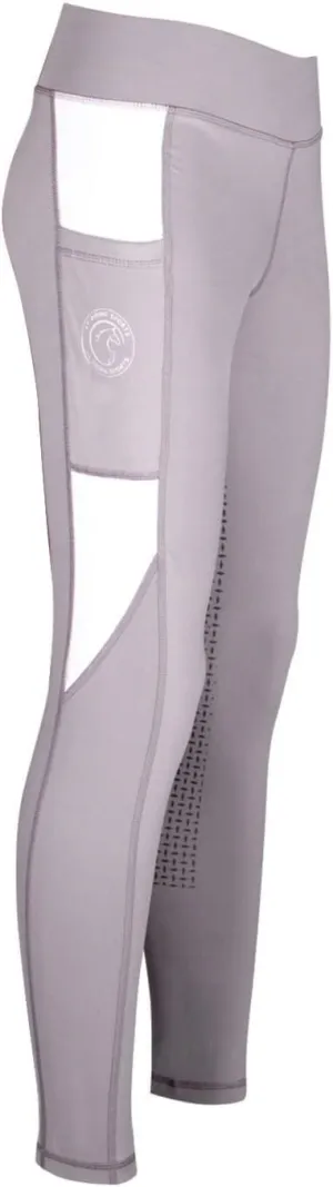 AK Comptec Pull on High Waisted Breathable Horse Riding Tights/Leggings/Breeches with Full seat Silicon Grip AKRS 6059