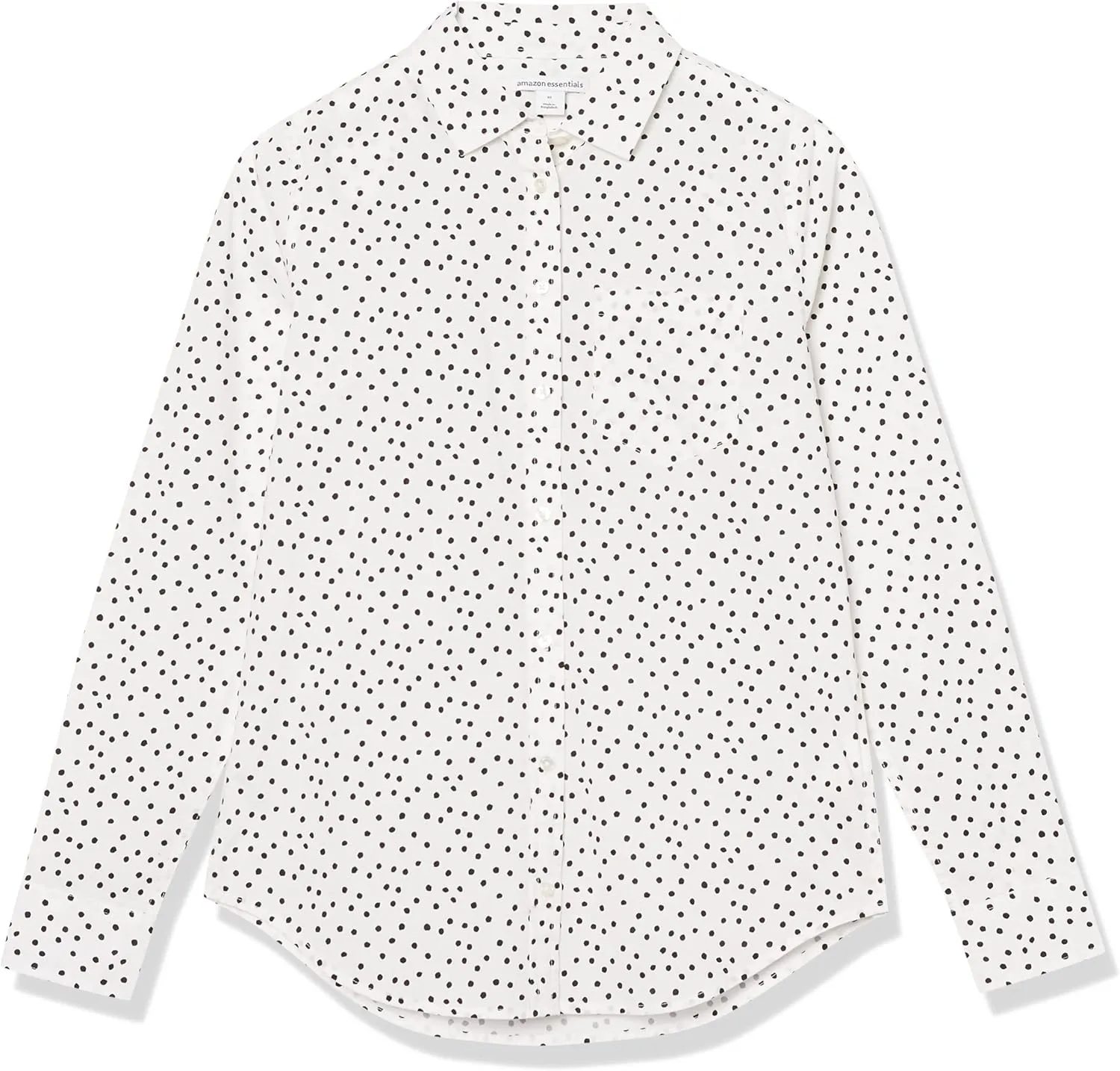 Amazon Essentials Women's Classic-Fit Long-Sleeve Button-Down Poplin Shirt