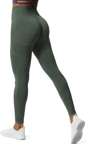 Aoxjox Scrunch Seamless Leggings for Women High Waisted Tummy Control 2.0 Smile Contour Workout Yoga Pants 24"
