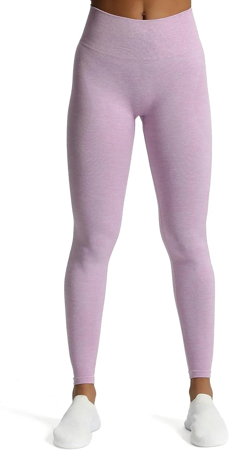 Aoxjox Scrunch Seamless Leggings for Women High Waisted Tummy Control 2.0 Smile Contour Workout Yoga Pants 24"