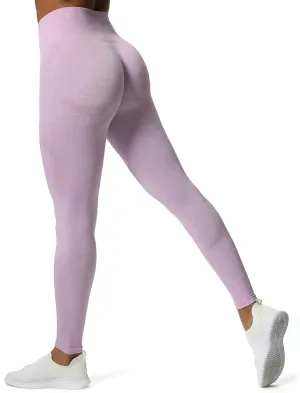 Aoxjox Scrunch Seamless Leggings for Women High Waisted Tummy Control 2.0 Smile Contour Workout Yoga Pants 24"