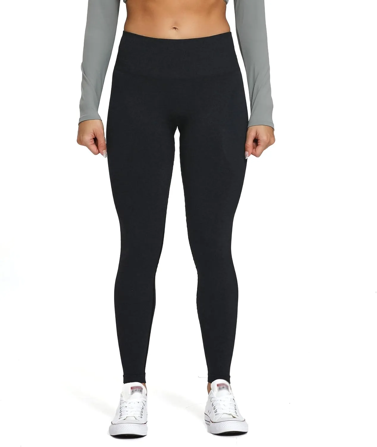 Aoxjox Scrunch Seamless Leggings for Women High Waisted Tummy Control 2.0 Smile Contour Workout Yoga Pants 24"