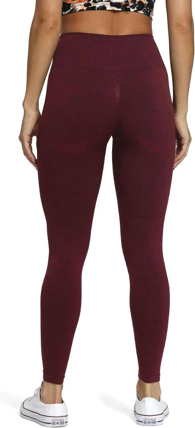 Aoxjox Scrunch Seamless Leggings for Women High Waisted Tummy Control 2.0 Smile Contour Workout Yoga Pants 24"