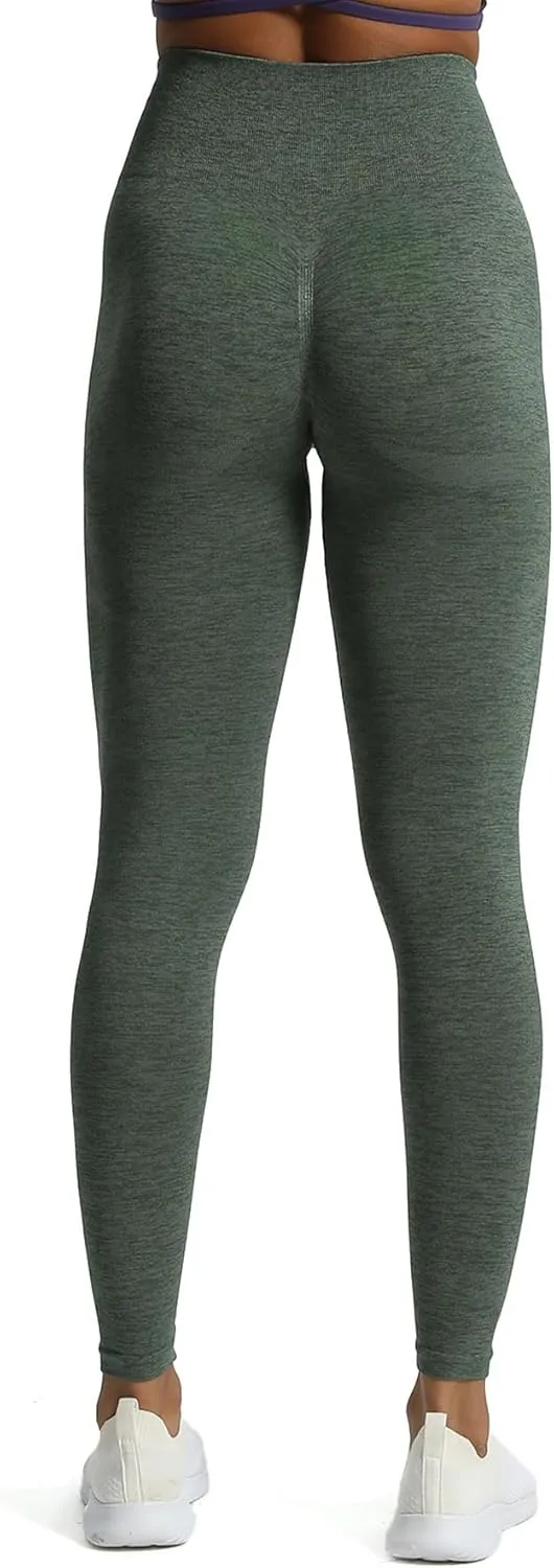 Aoxjox Scrunch Seamless Leggings for Women High Waisted Tummy Control 2.0 Smile Contour Workout Yoga Pants 24"
