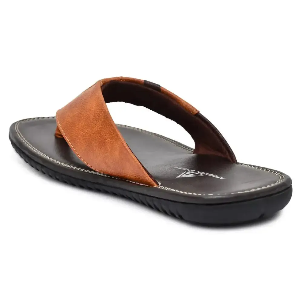 Appelon Shoes stylish slipper for men (Tan)