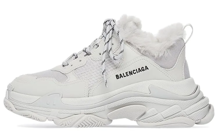 Balenciaga Triple S Chunky Male Sneakers, white