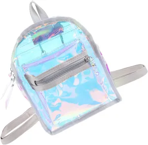 Beaupretty Dazzling Casual Backpack for Lightweight Travel Bag with Unique Design for Outdoor Activities and Everyday Use Stylish White Jelly Backpack