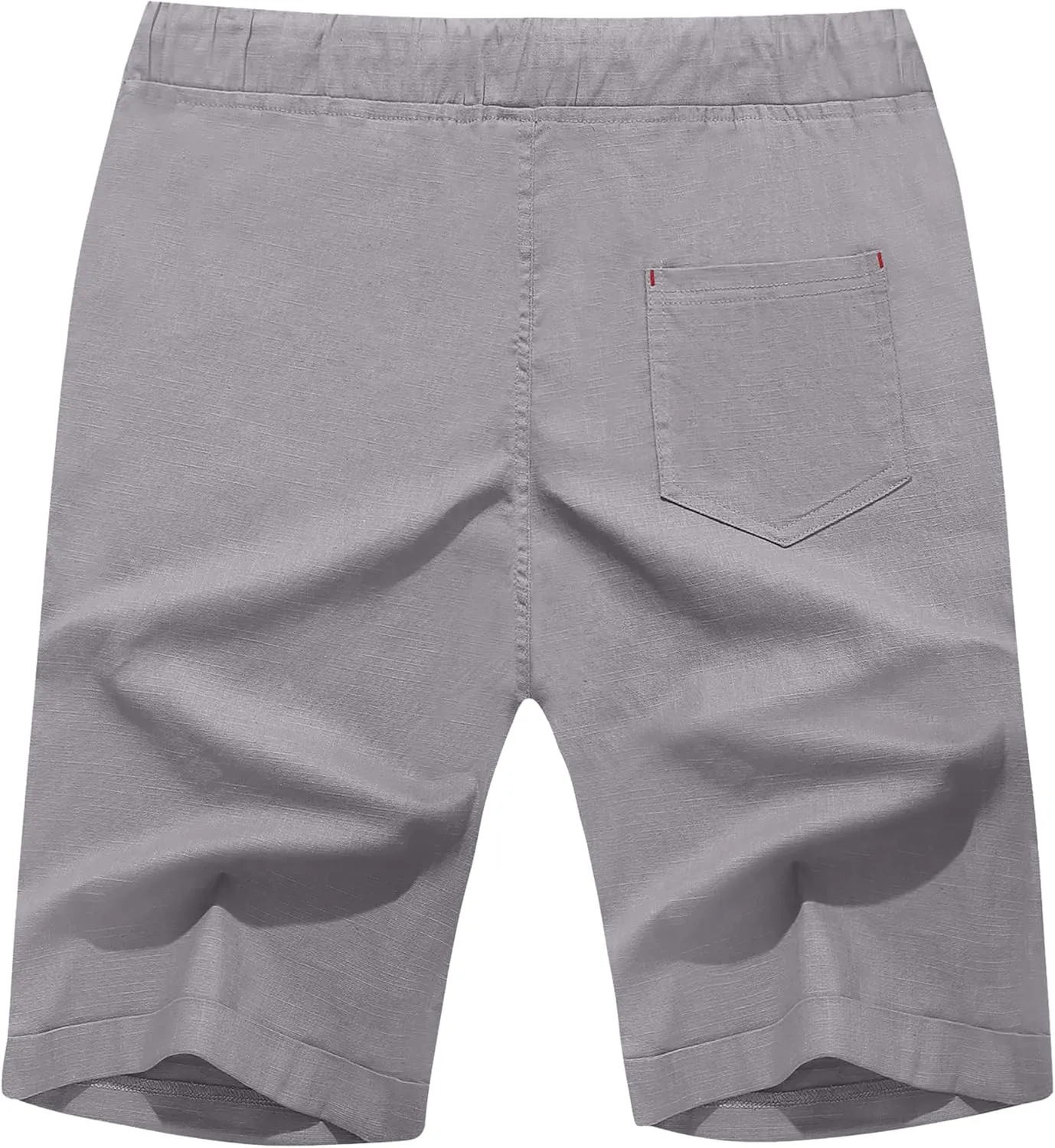 Boisouey Men's Linen Casual Classic Fit Short Summer Beach Shorts