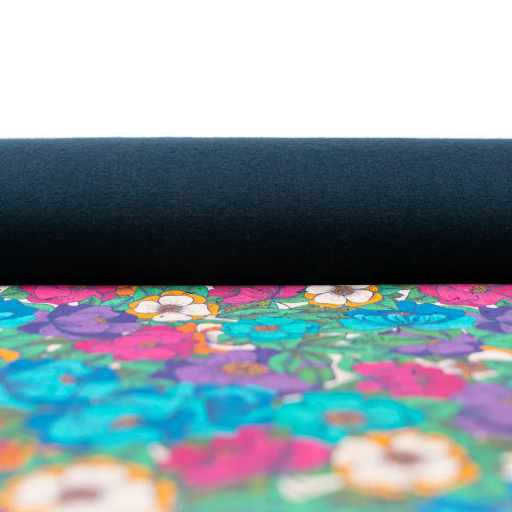 Bold Floral Cork Fabric COF-552