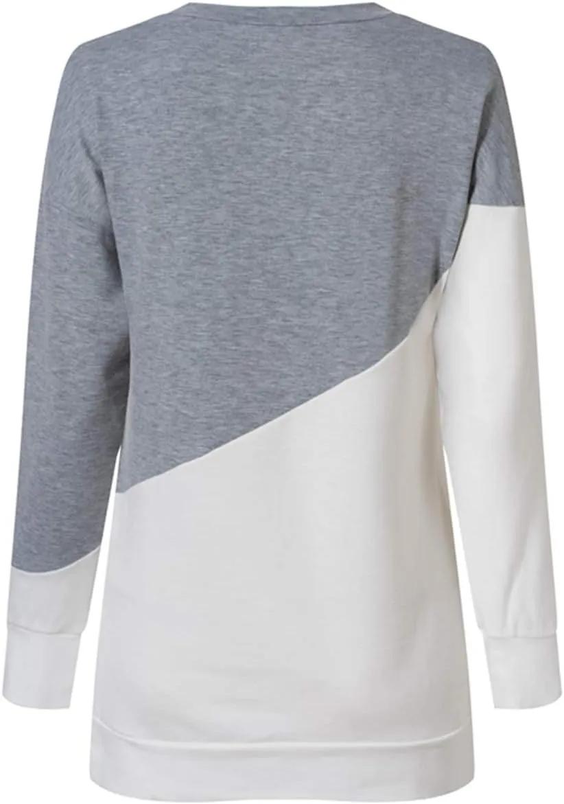 Bunanphy Womens Long Sleeve Crew Neck Oversized Loose Casual Hoodies Pullover Sweatshirt
