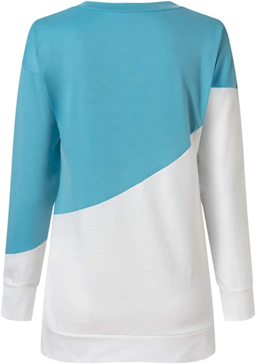 Bunanphy Womens Long Sleeve Crew Neck Oversized Loose Casual Hoodies Pullover Sweatshirt