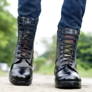 BXXY Men's Genuine Leather Trekking Boot