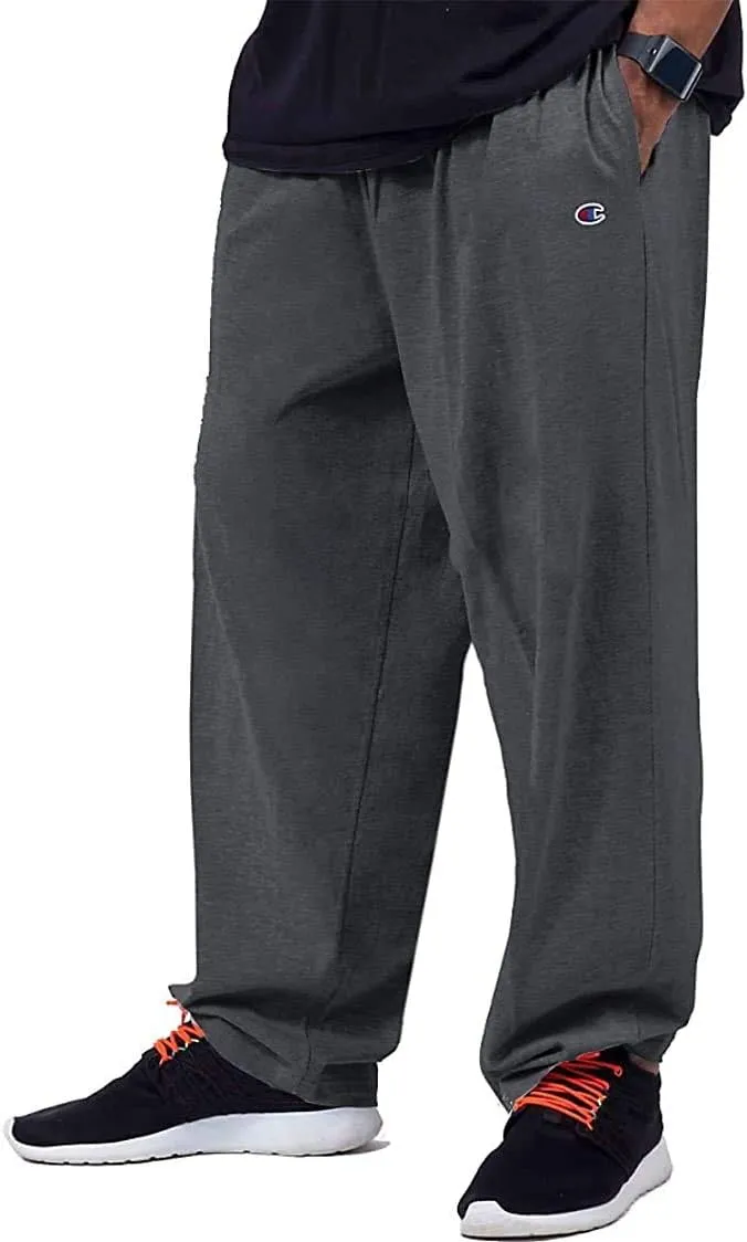 Champion Men's Big & Tall Closed Bottom Jersey Pants