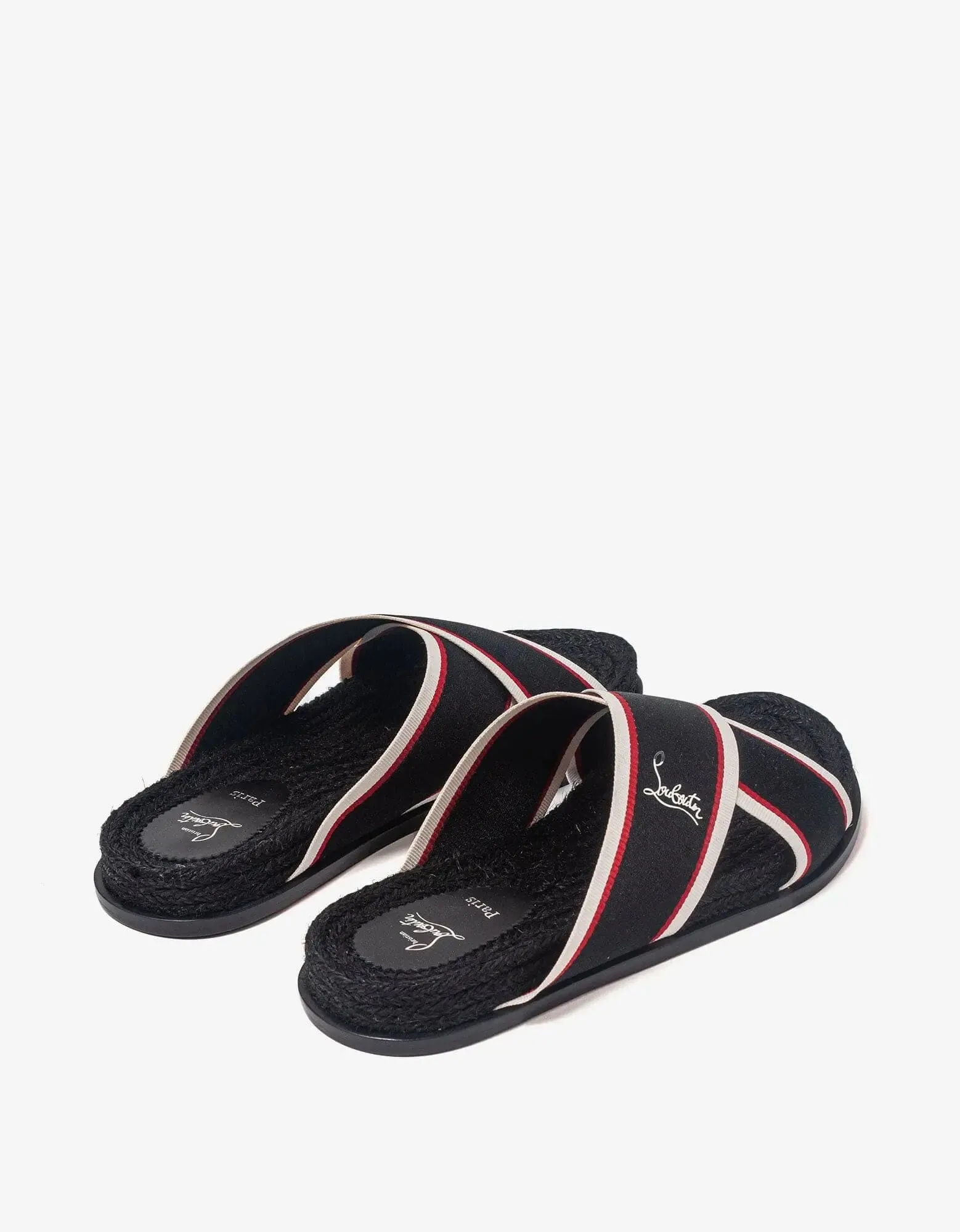 Christian Louboutin Hot Cross Black Sandals -