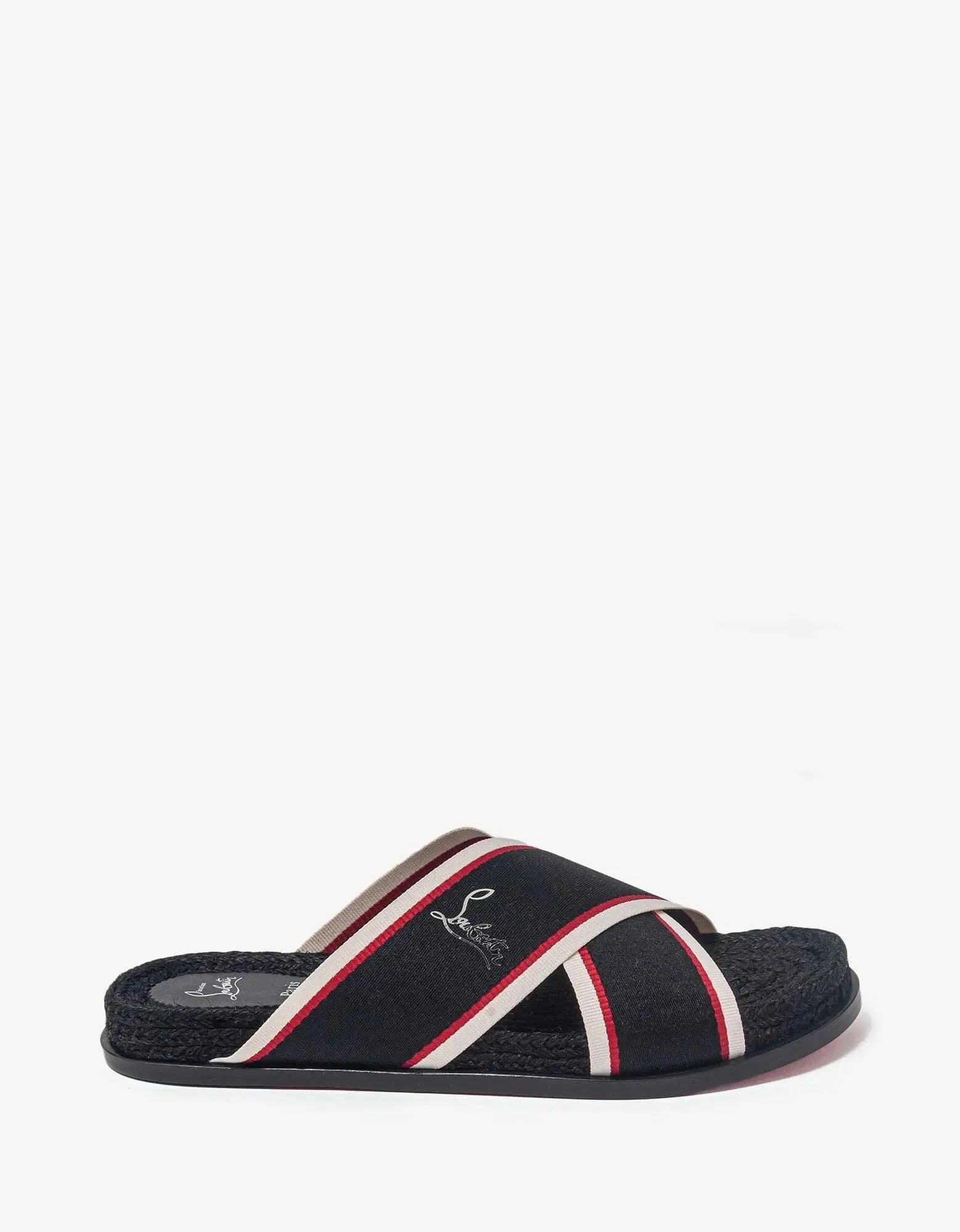 Christian Louboutin Hot Cross Black Sandals -