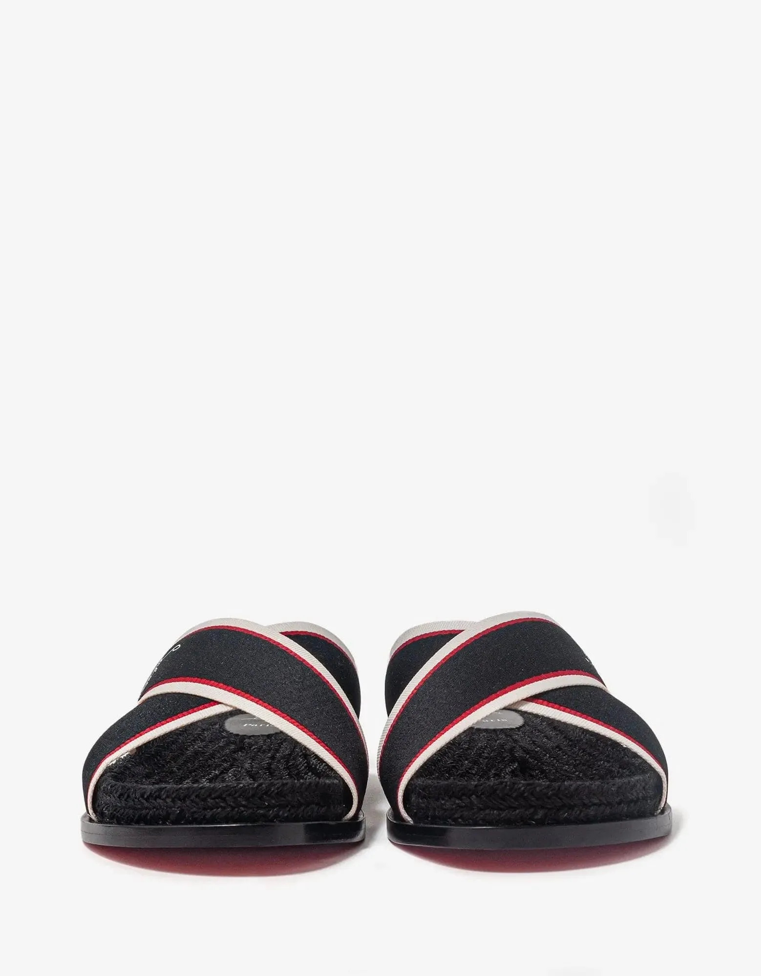 Christian Louboutin Hot Cross Black Sandals -