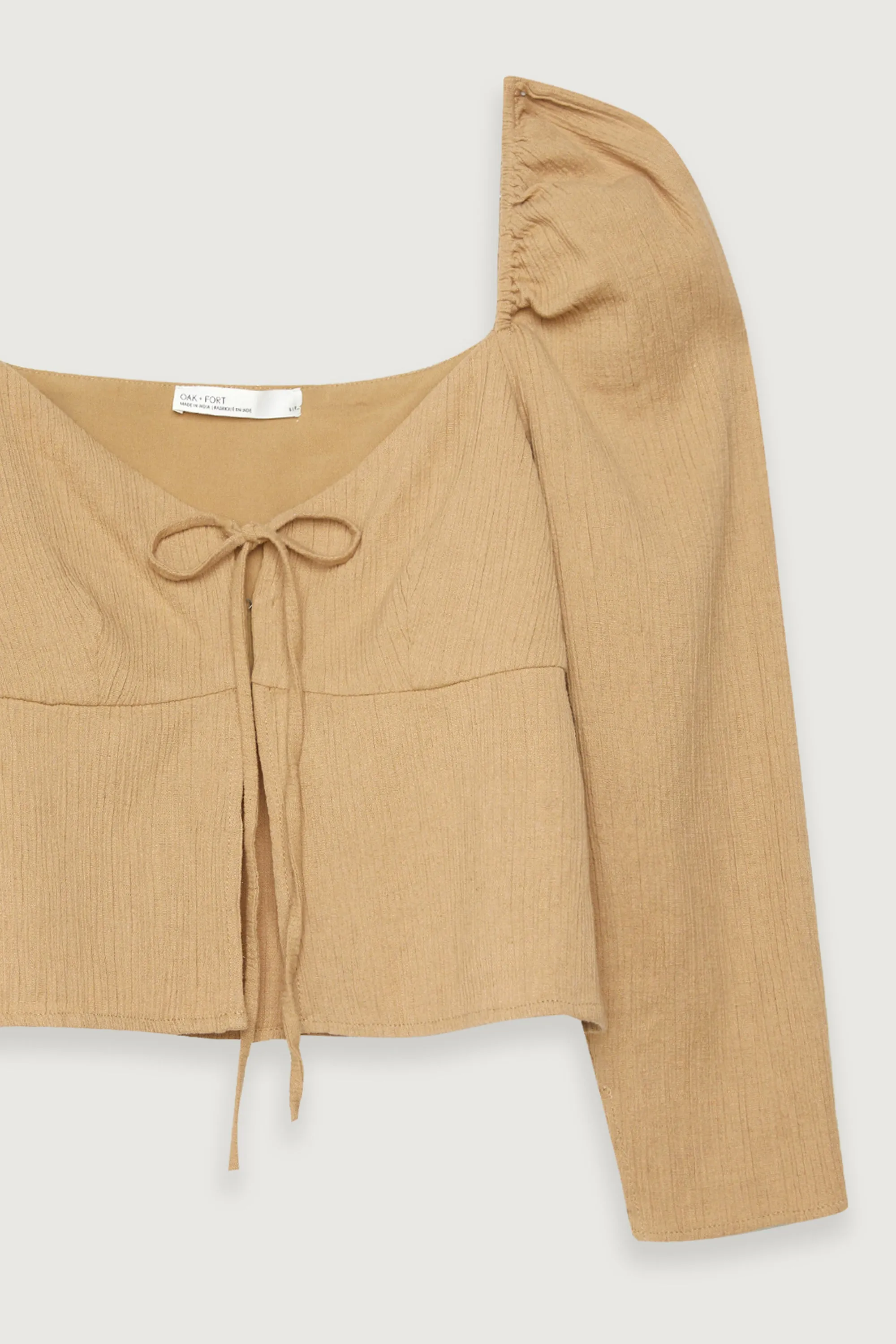 CROPPED SWEETHEART BLOUSE