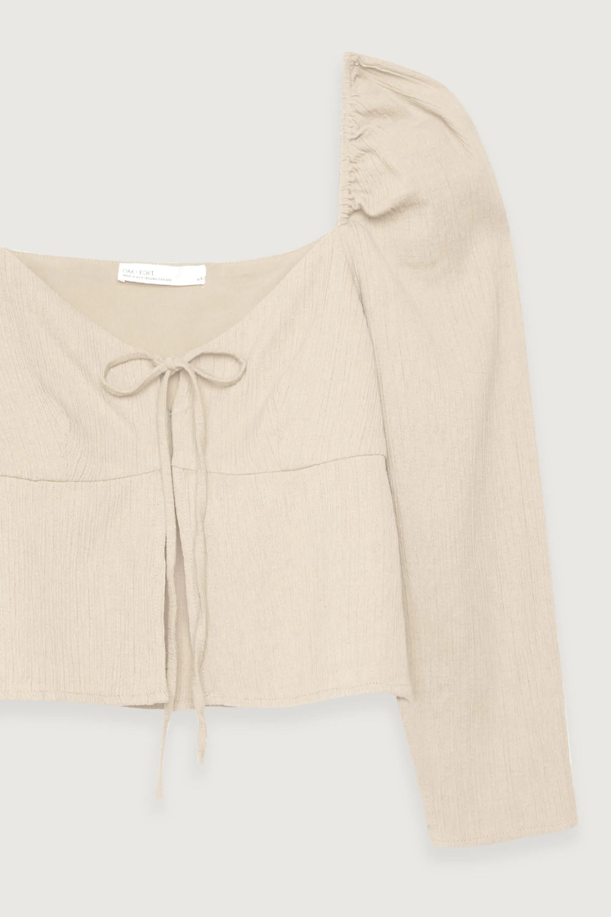 CROPPED SWEETHEART BLOUSE