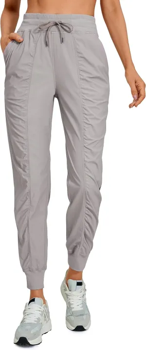 CRZ YOGA Lightweight Workout Joggers for Women, High Waisted Outdoor Running Casual Track Pants with Pockets