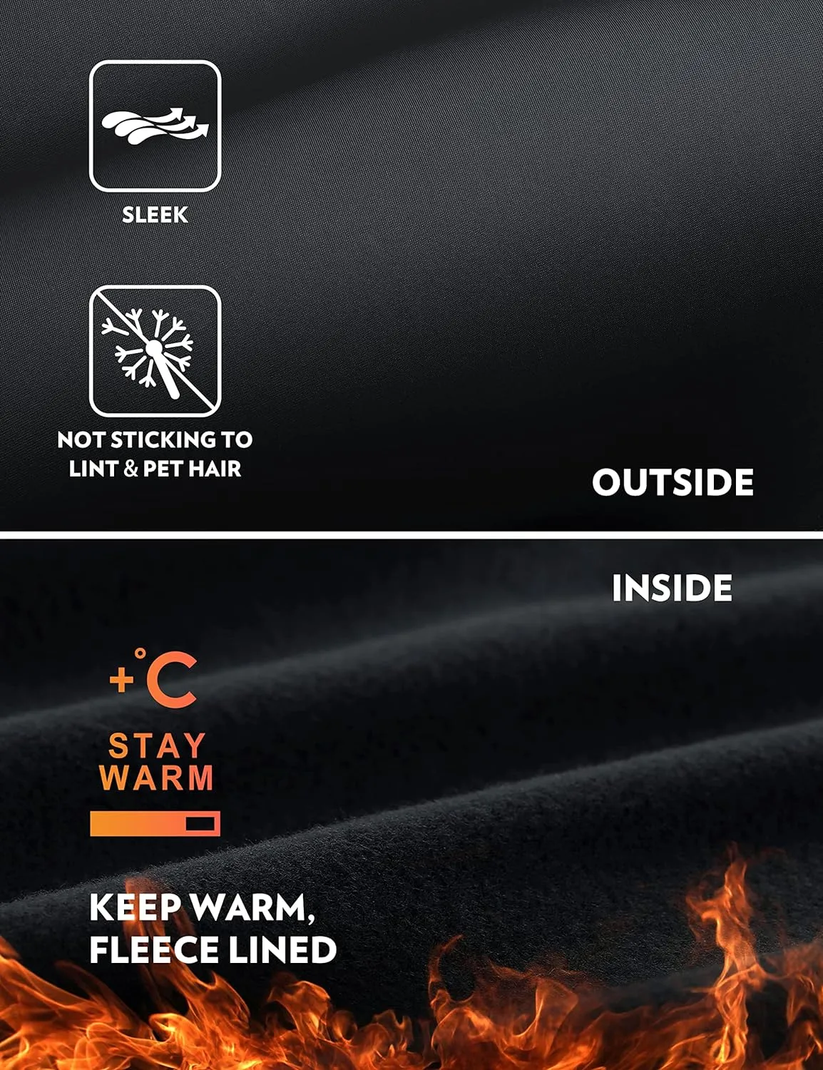 CRZ YOGA Thermal Fleece Lined Leggings Women 28'' - Winter Warm High Waisted Hiking Pants with Pockets Workout Running Tights
