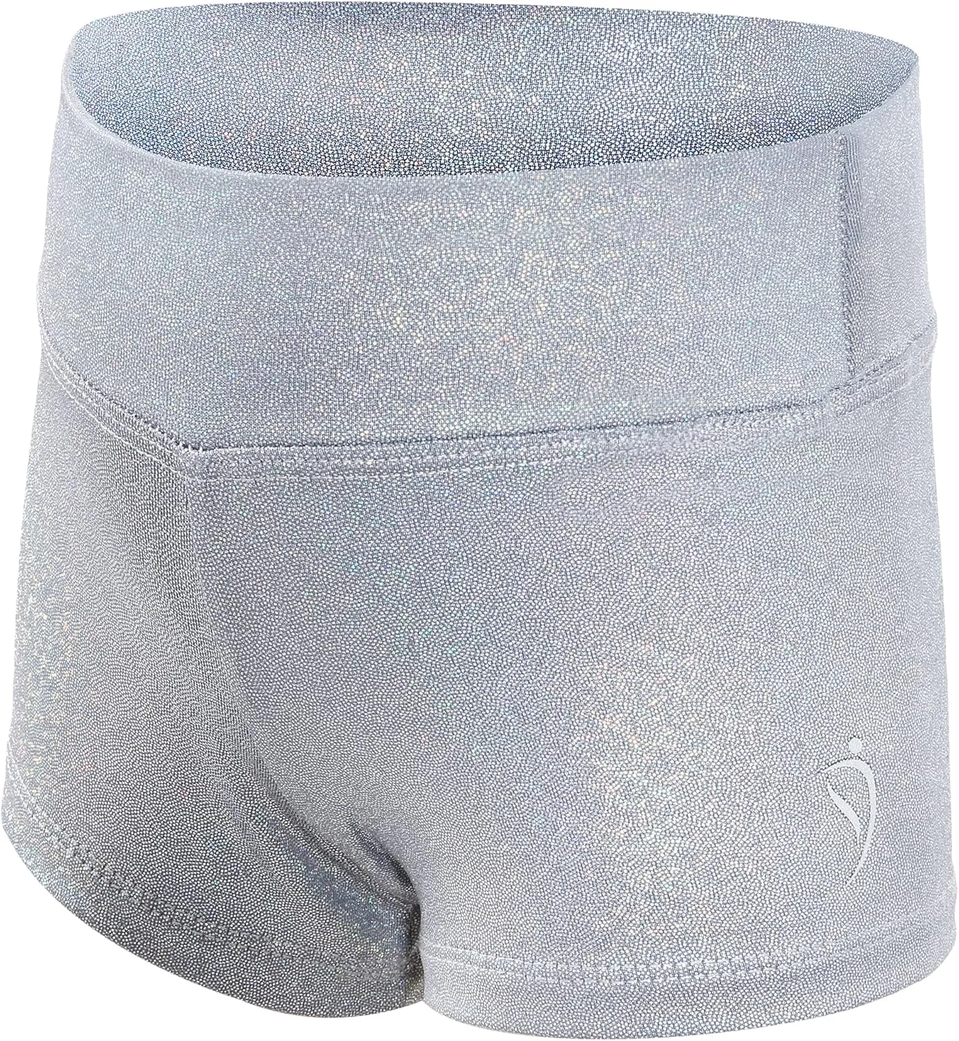 Dancina Gymnastics Shorts Athletic Dance Wear - Little Big Girls Classic and Metallic Sparkle