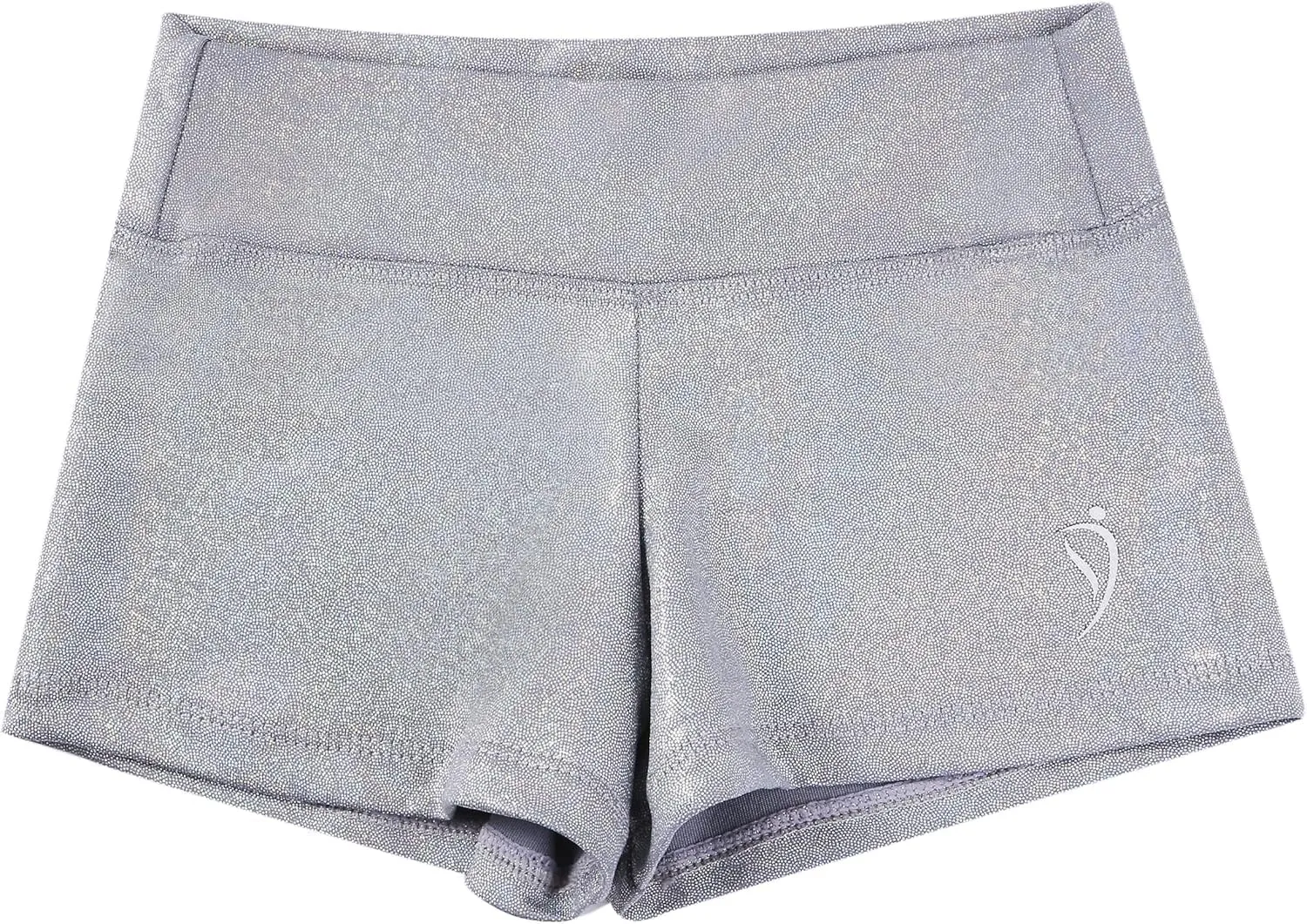 Dancina Gymnastics Shorts Athletic Dance Wear - Little Big Girls Classic and Metallic Sparkle