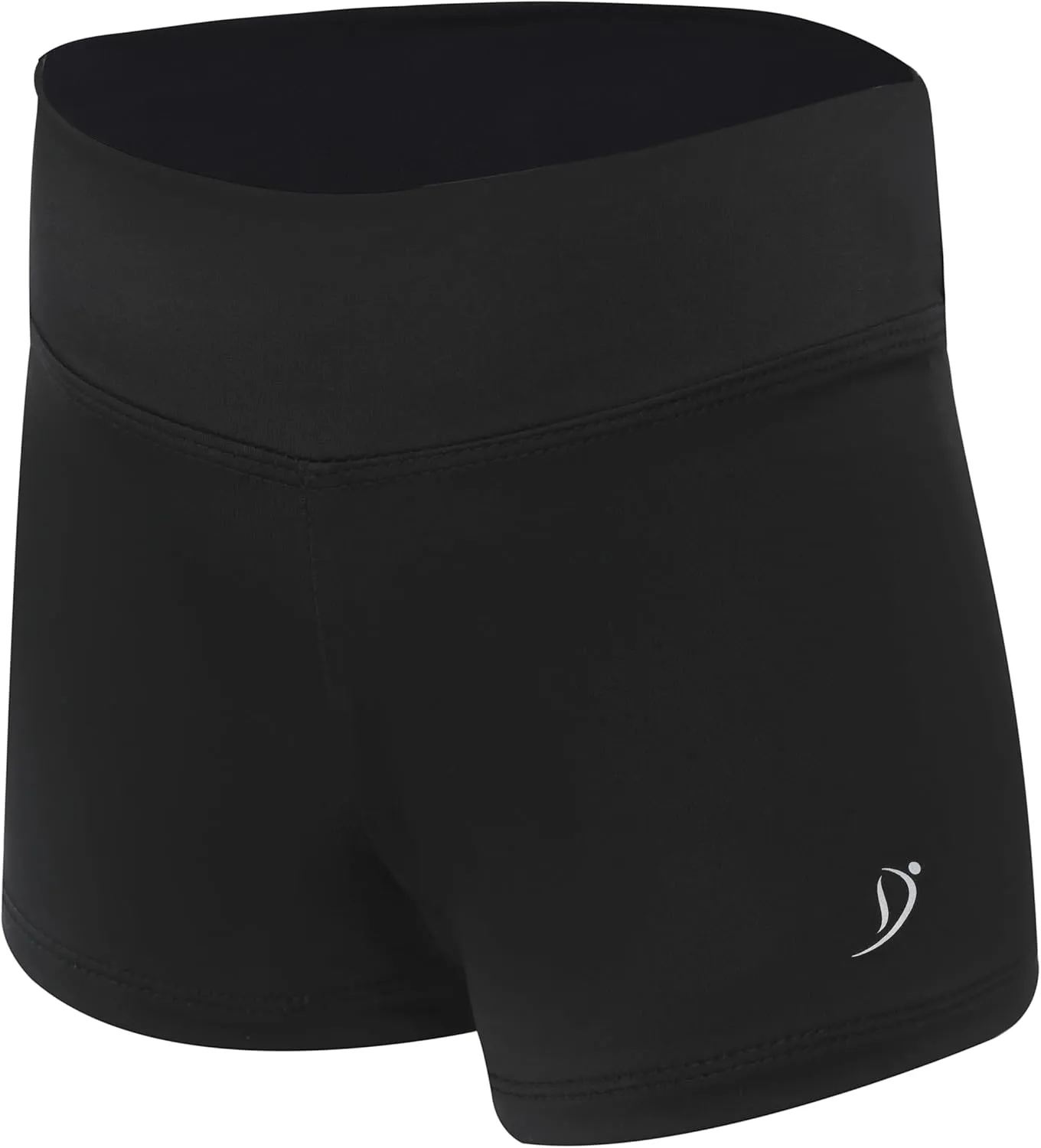 Dancina Gymnastics Shorts Athletic Dance Wear - Little Big Girls Classic and Metallic Sparkle