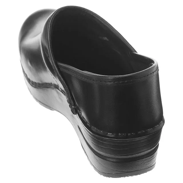 Dansko Professional Black Cabrio Clog Black Leather (Women's)