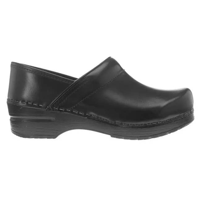 Dansko Professional Black Cabrio Clog Black Leather (Women's)