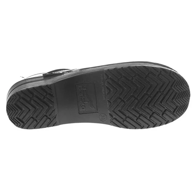 Dansko Professional Black Cabrio Clog Black Leather (Women's)