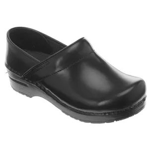 Dansko Professional Black Cabrio Clog Black Leather (Women's)