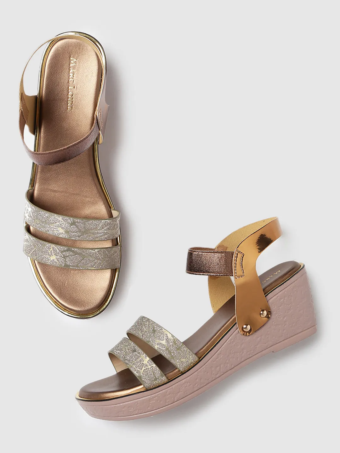 Double Straps Platform Heels
