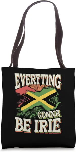 Everything Gonna Be Irie Retro Sunset Tote Bag