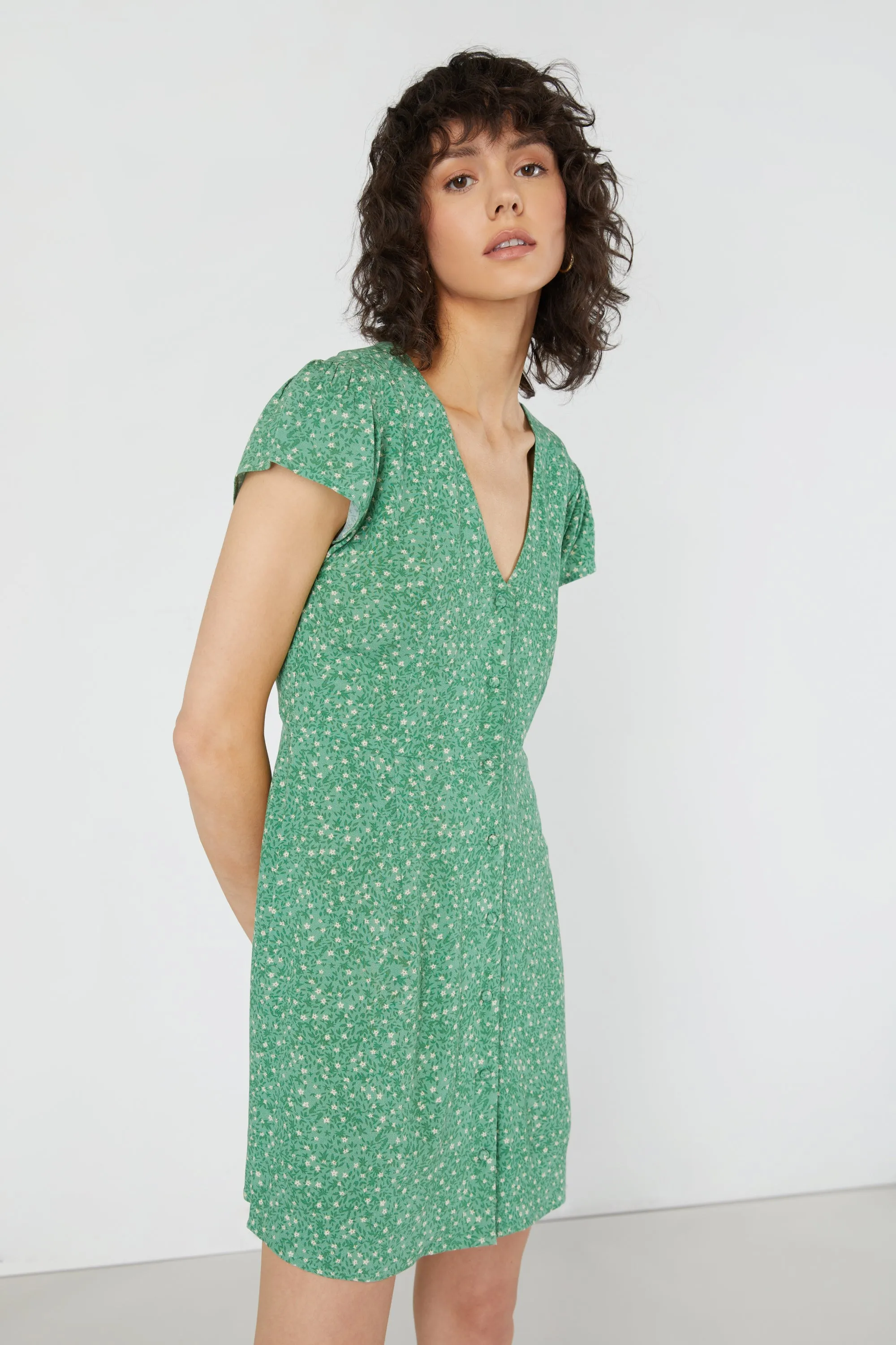 FLORAL MINI DRESS