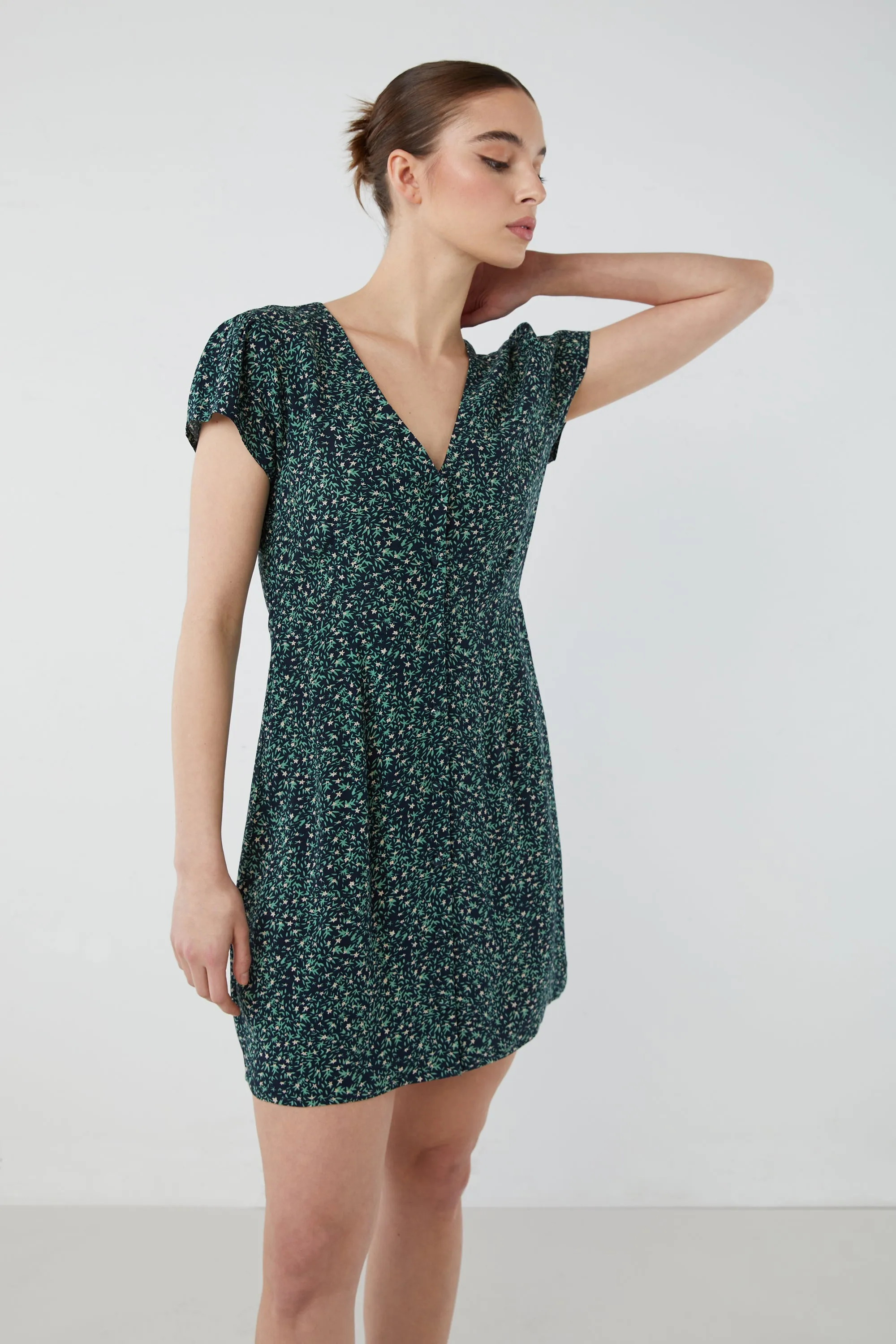 FLORAL MINI DRESS