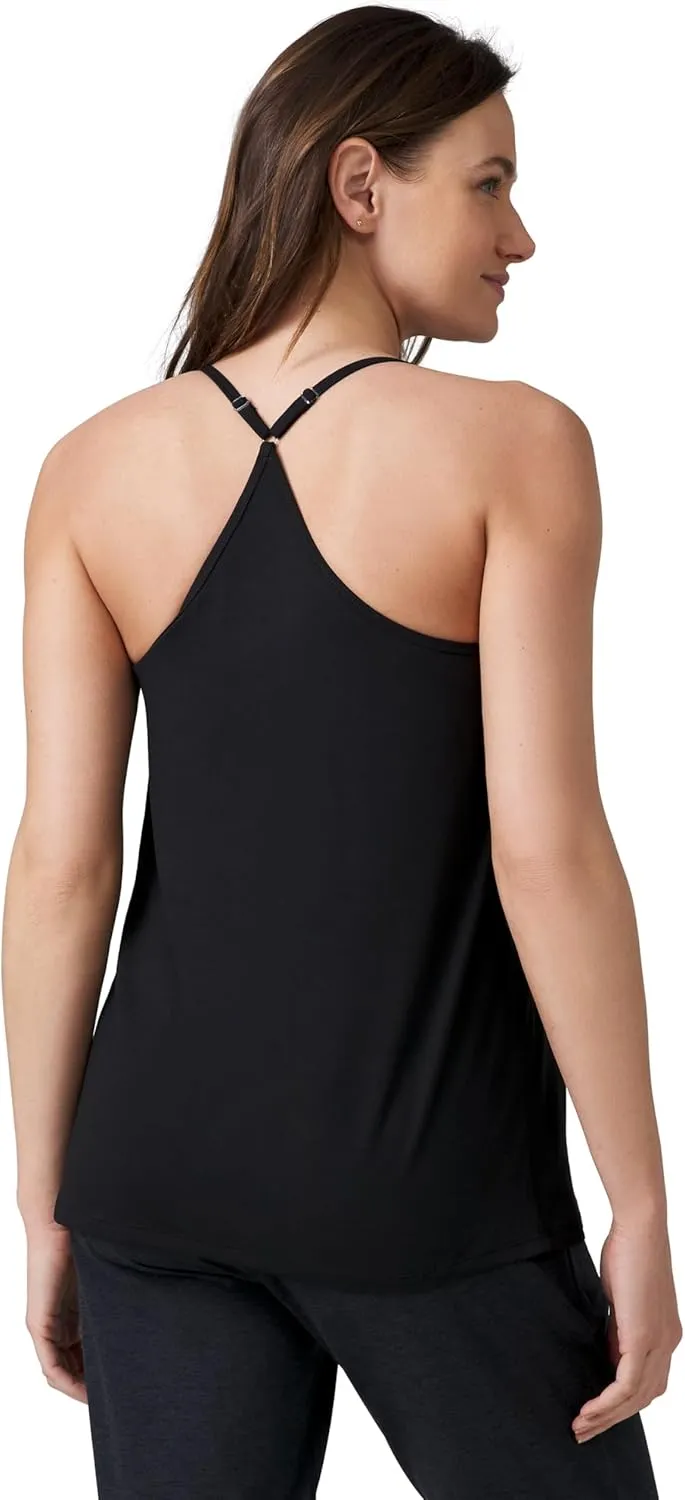 Free Country Women's Microtech Chill B Cool V-Neck Cami Top with Built-in Bra