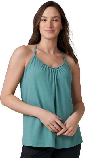Free Country Women's Microtech Chill B Cool V-Neck Cami Top with Built-in Bra