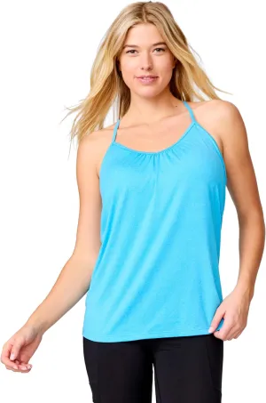 Free Country Women's Microtech Chill B Cool V-Neck Cami Top with Built-in Bra