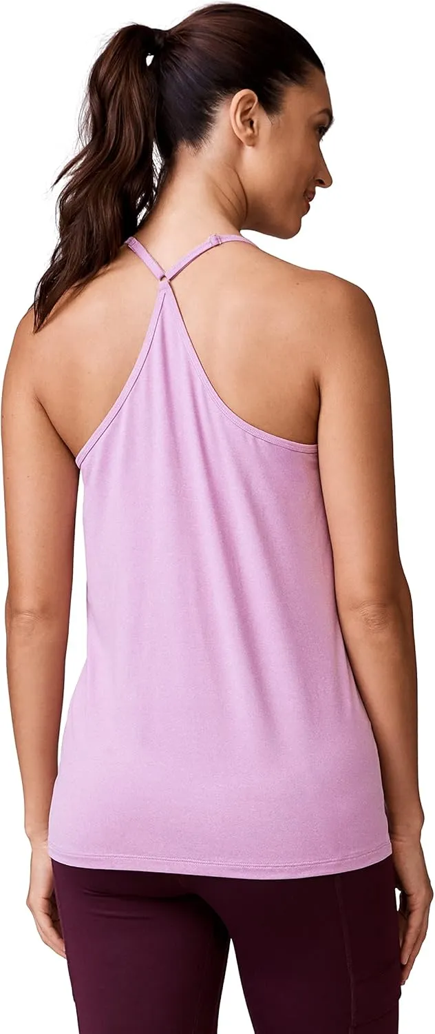 Free Country Women's Microtech Chill B Cool V-Neck Cami Top with Built-in Bra