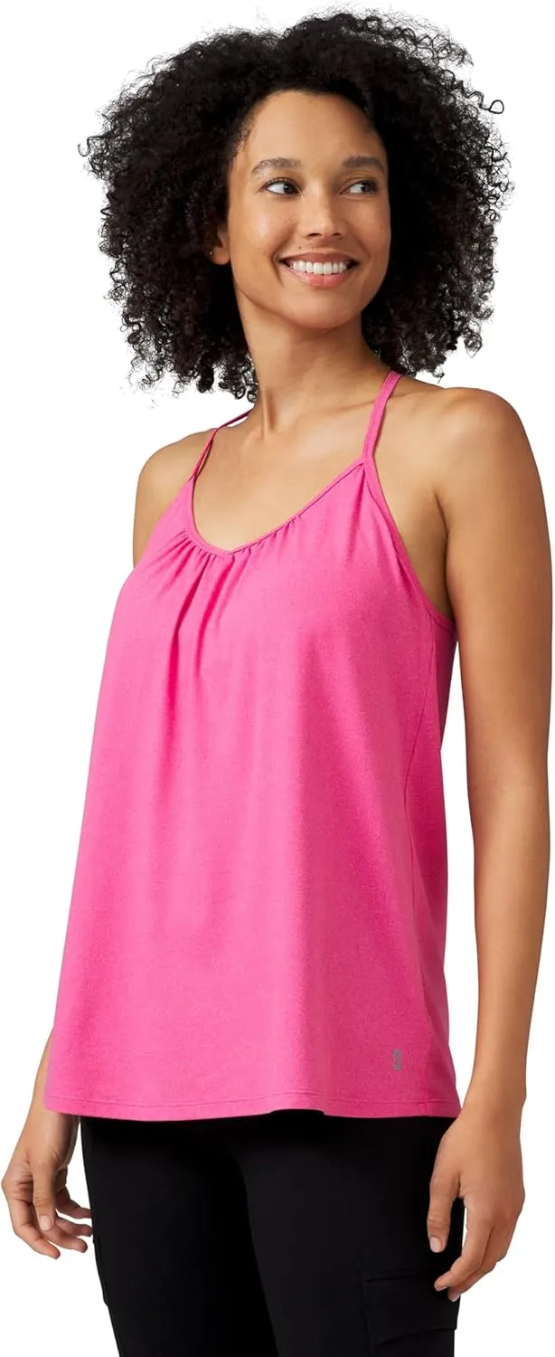 Free Country Women's Microtech Chill B Cool V-Neck Cami Top with Built-in Bra