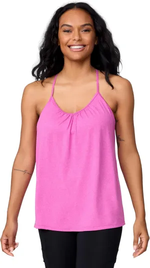 Free Country Women's Microtech Chill B Cool V-Neck Cami Top with Built-in Bra