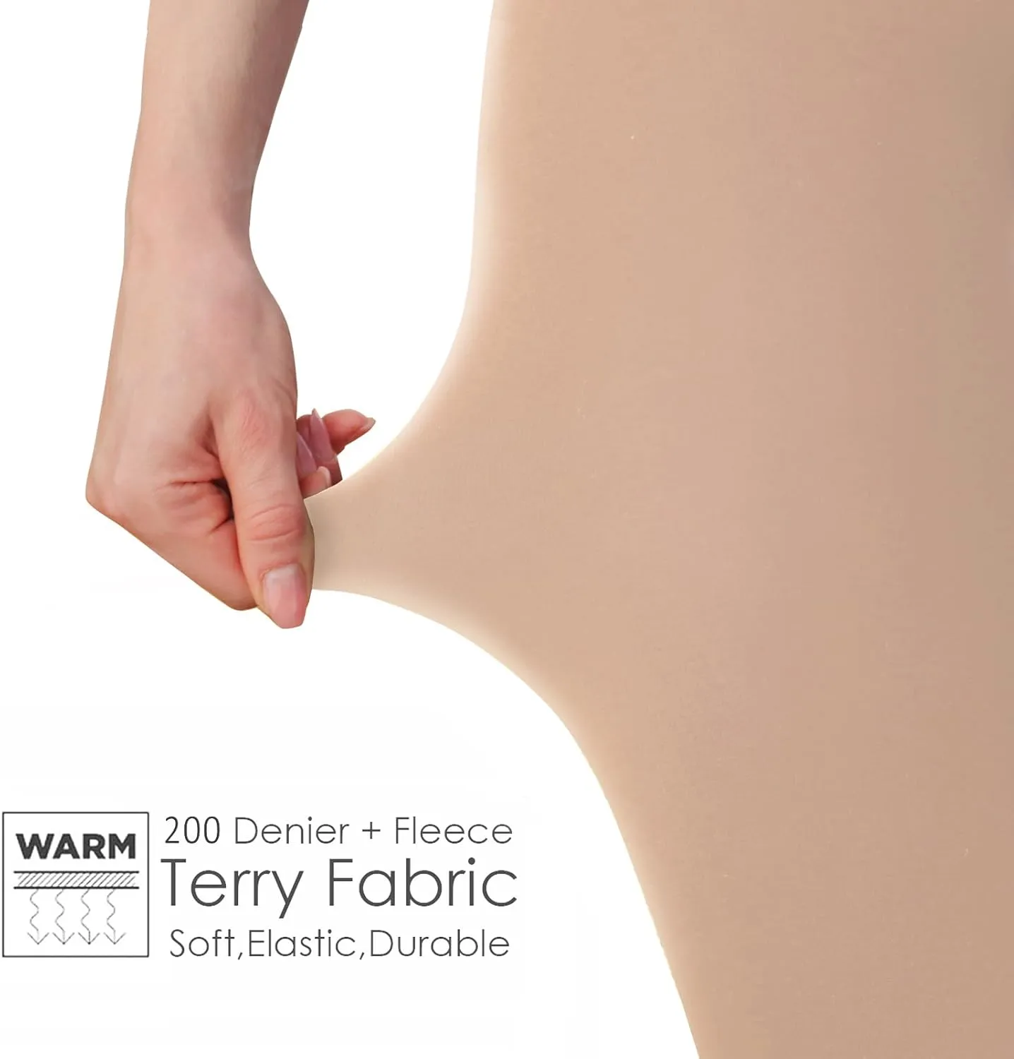 G&Y Fleece Lined Tights for Women -200D Therma Leggings Opaque Warm Winter Pantyhose