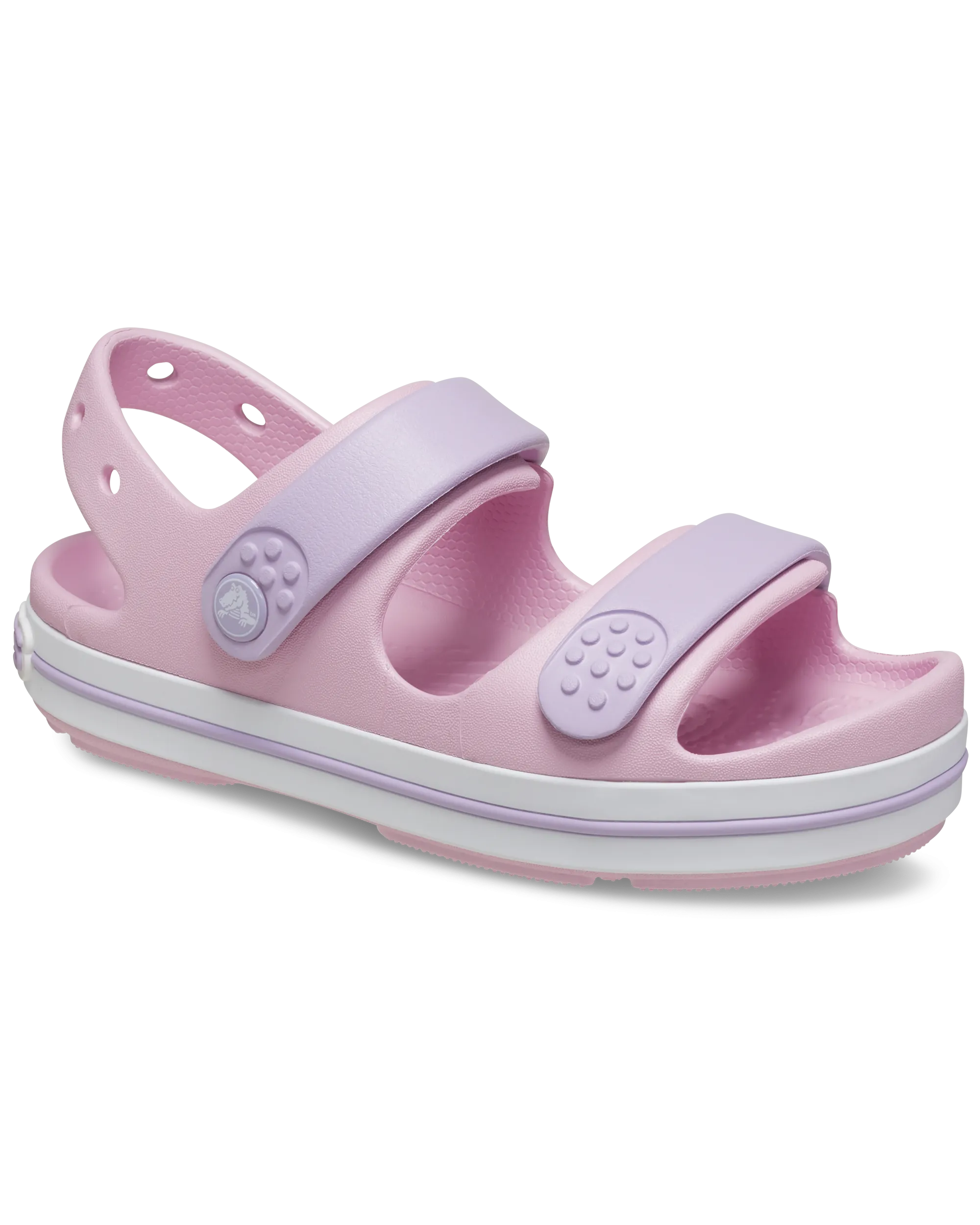 Girls Crocband Cruiser Sandals in Ballerina Pink & Lavender