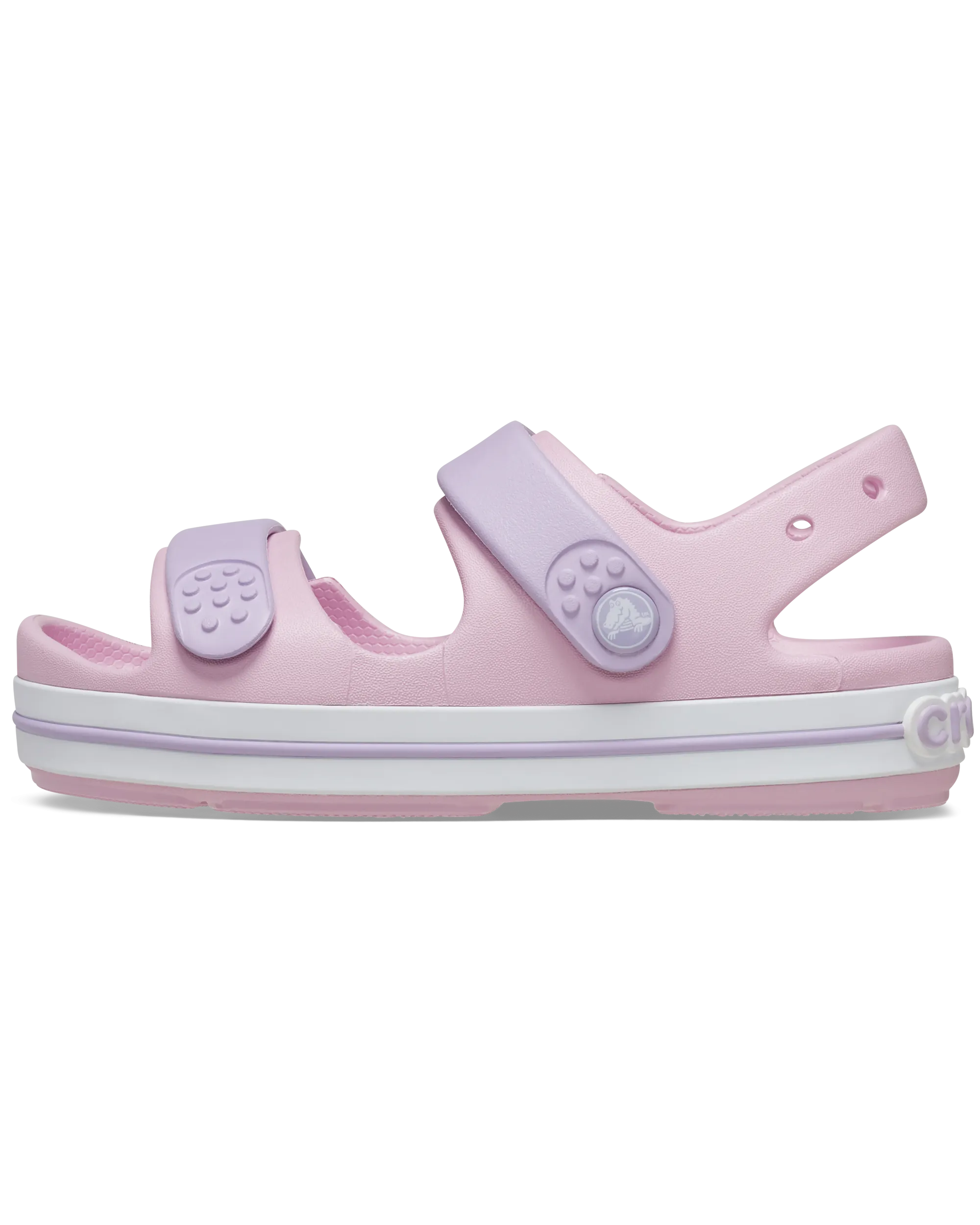 Girls Crocband Cruiser Sandals in Ballerina Pink & Lavender