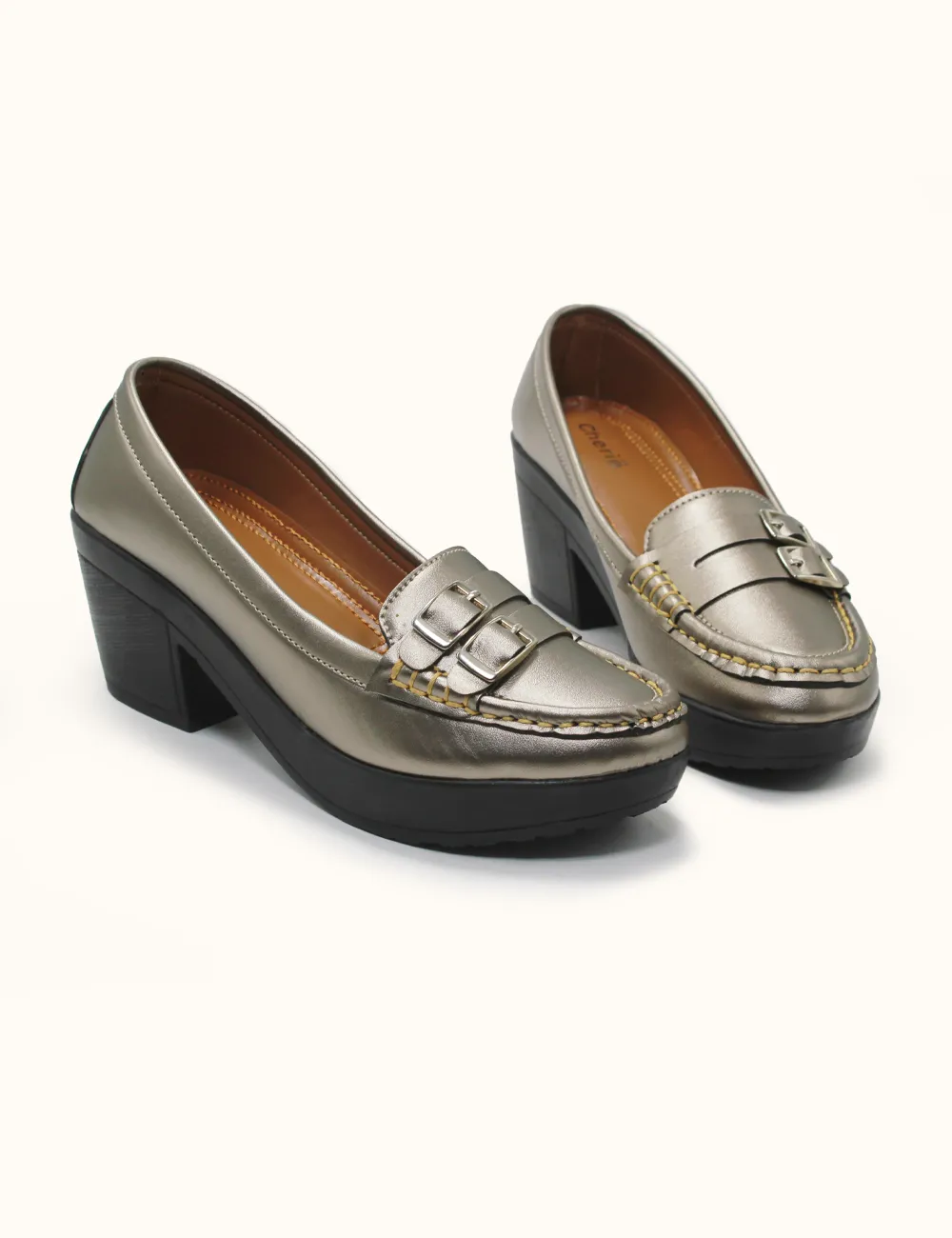Gray Stylish Heel Pumps for Women